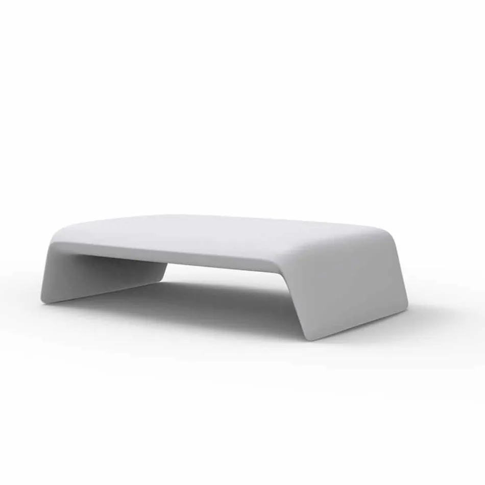 Blow by Vondom polietylenowy stół ogrodowy, nowoczesny design Viadurini