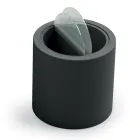 Stolik kawowy ogrodowy z polietylenu z pojemnikiem Made in Italy - Stracco Viadurini