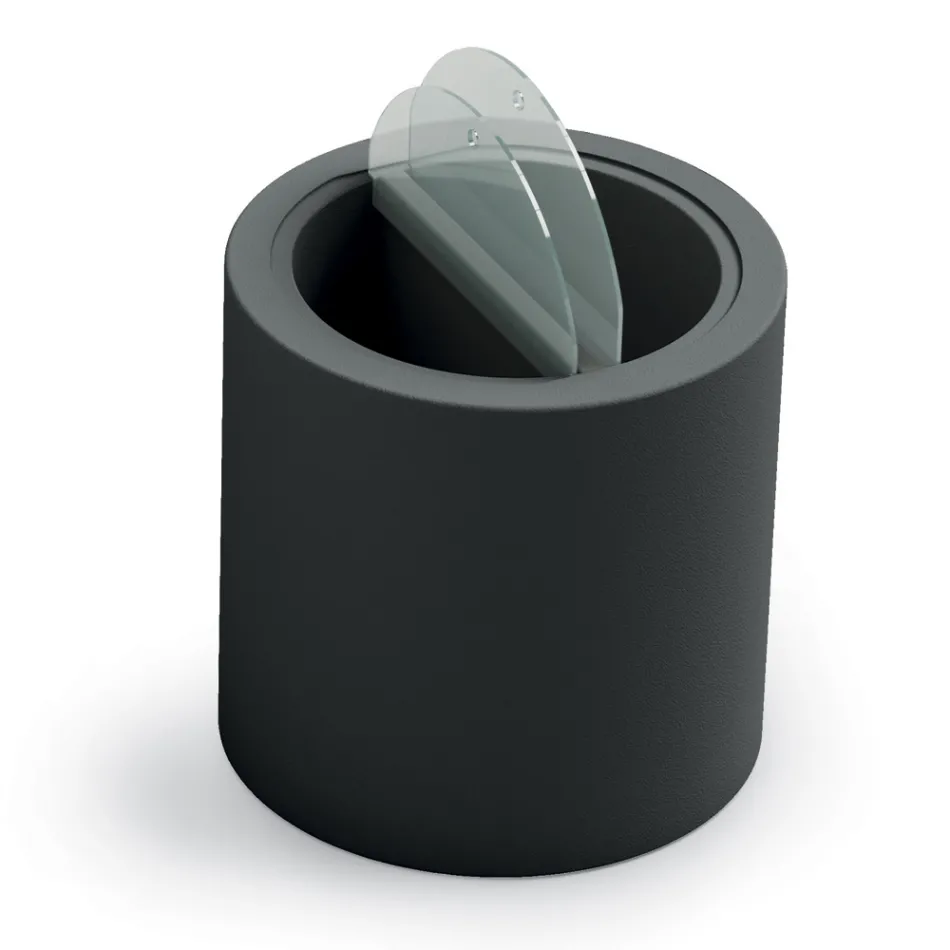 Stolik kawowy ogrodowy z polietylenu z pojemnikiem Made in Italy - Stracco Viadurini