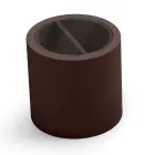 Stolik kawowy ogrodowy z polietylenu z pojemnikiem Made in Italy - Stracco Viadurini