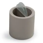 Stolik kawowy ogrodowy z polietylenu z pojemnikiem Made in Italy - Stracco Viadurini