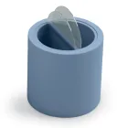 Stolik kawowy ogrodowy z polietylenu z pojemnikiem Made in Italy - Stracco Viadurini