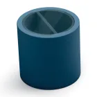 Stolik kawowy ogrodowy z polietylenu z pojemnikiem Made in Italy - Stracco Viadurini