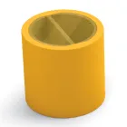 Stolik kawowy ogrodowy z polietylenu z pojemnikiem Made in Italy - Stracco Viadurini