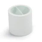 Stolik kawowy ogrodowy z polietylenu z pojemnikiem Made in Italy - Stracco Viadurini