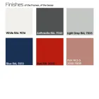 Stolik ogrodowy z ceramiki szklanej i metalu Made in Italy - Guerrino Viadurini