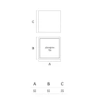 Stolik kawowy Bright Garden z białego polietylenu Made in Italy - Derti Viadurini