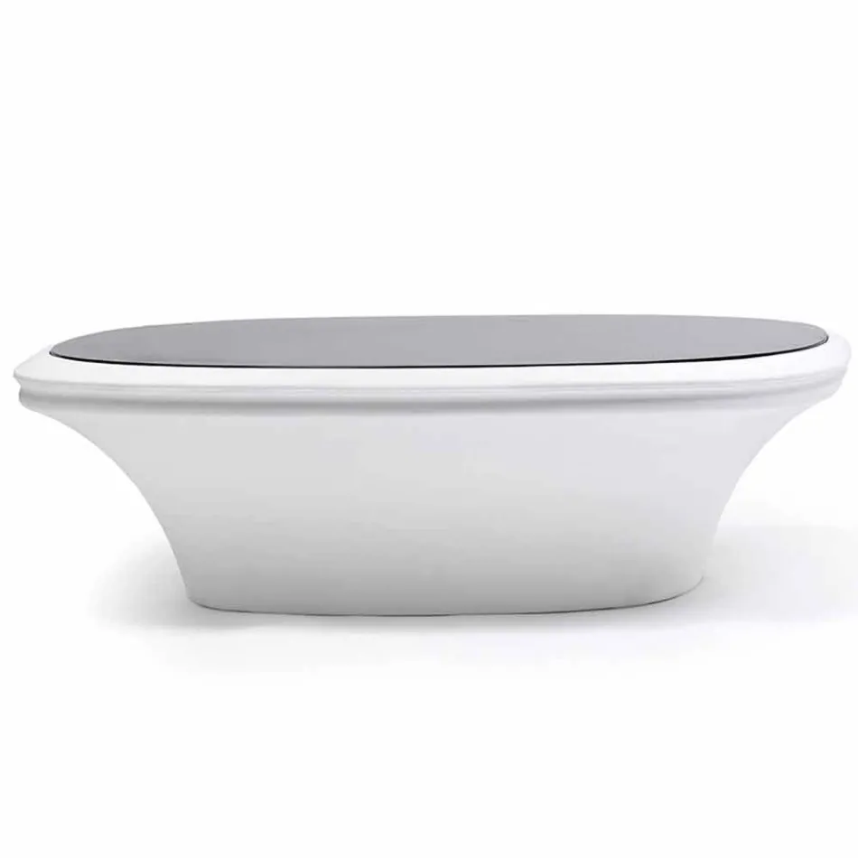 Nowoczesny stół ogrodowy Ufo 100x100 cm firmy Vondom, z polietylenu Viadurini