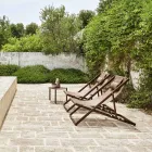 Okrągły stolik kawowy ogrodowy z malowanego aluminium - Bahia firmy Varaschin Viadurini