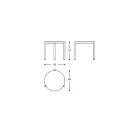 Okrągły stolik kawowy ogrodowy z malowanego aluminium - Bahia firmy Varaschin Viadurini