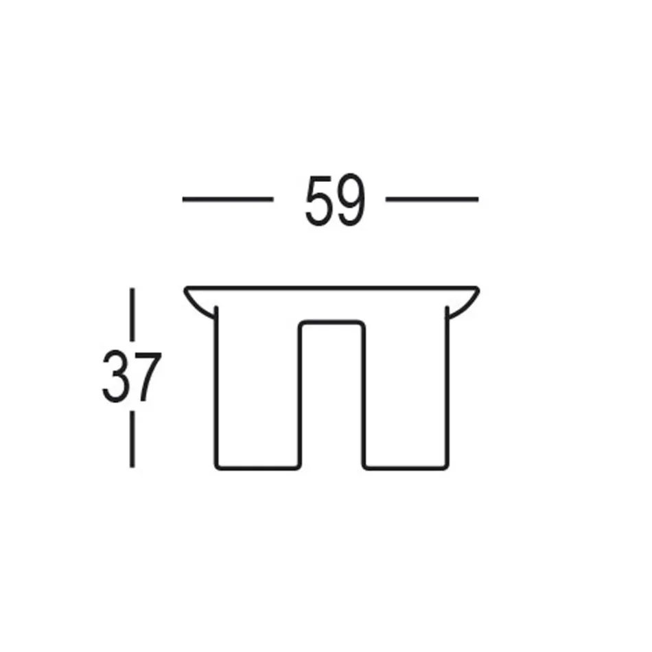 Okrągły stolik ogrodowy z HPL i polietylenu Made in Italy - Freccia Viadurini