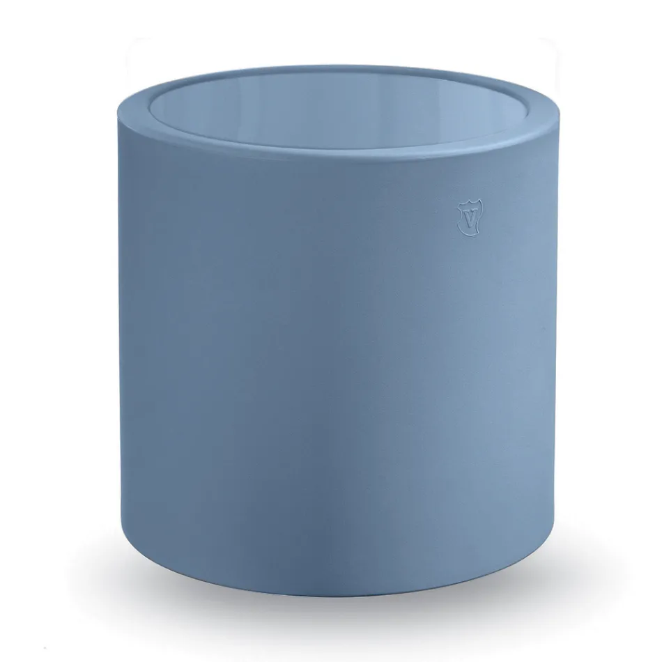 Okrągły stolik ogrodowy z kolorowego polietylenu Made in Italy - Noemi Viadurini