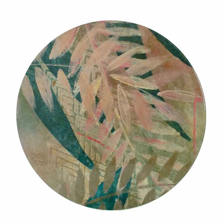 Stolik kawowy do wnętrz lub na zewnątrz z metalową konstrukcją Made in Italy - Carim Viadurini