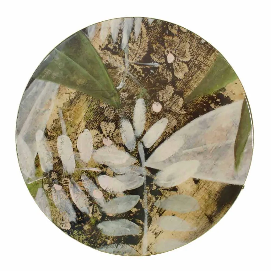 Stolik kawowy do wnętrz lub na zewnątrz z metalową konstrukcją Made in Italy - Carim Viadurini