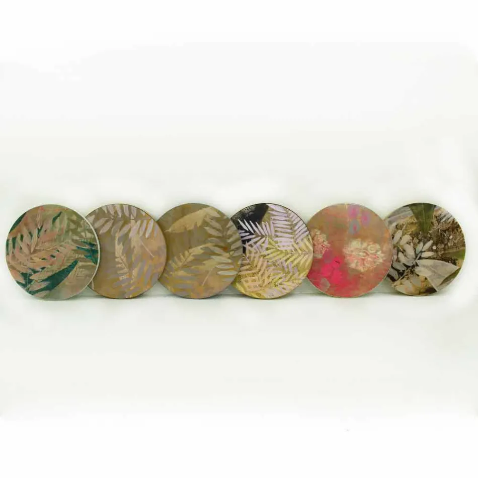 Stolik kawowy do wnętrz lub na zewnątrz z metalową konstrukcją Made in Italy - Carim Viadurini