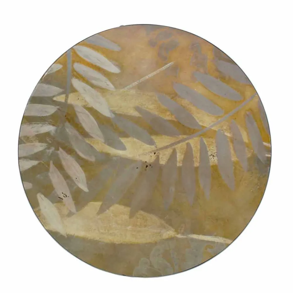 Stolik kawowy do wnętrz lub na zewnątrz z metalową konstrukcją Made in Italy - Carim Viadurini