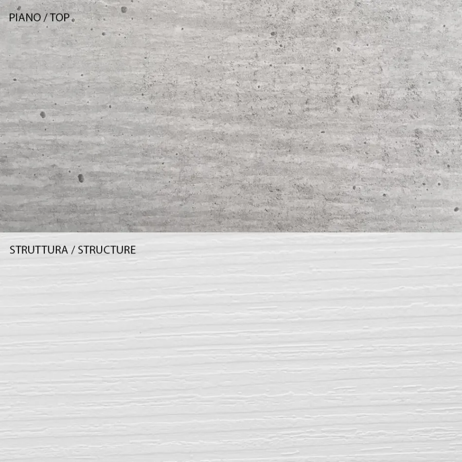 Stolik kawowy z ekologicznym drewnianym pojemnikiem - Cripto Viadurini