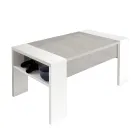 Stolik kawowy z ekologicznym drewnianym pojemnikiem - Cripto Viadurini