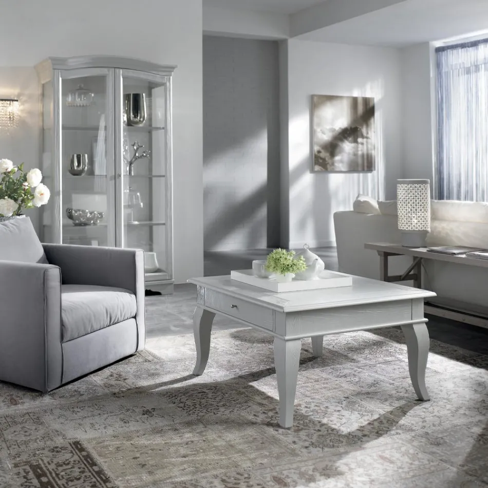 Stolik kawowy z solidnymi częściami z Ay - ous i Linden Made in Italy - epoka Viadurini