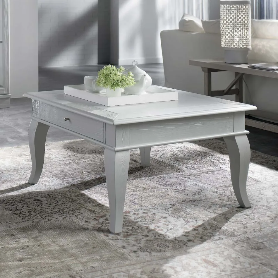 Stolik kawowy z solidnymi częściami z Ay - ous i Linden Made in Italy - epoka Viadurini