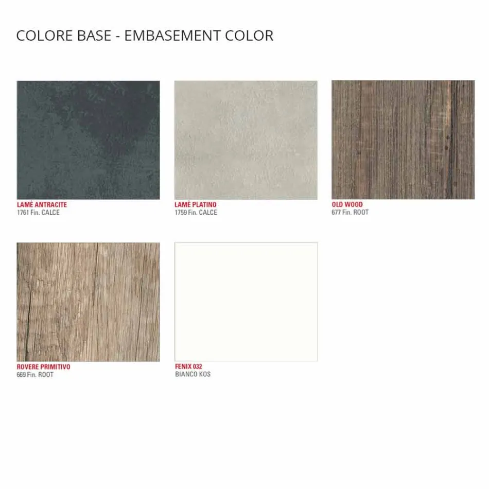 Stolik kawowy z obrotowymi blatami z HPL Made in Italy, Precious - Paris Viadurini