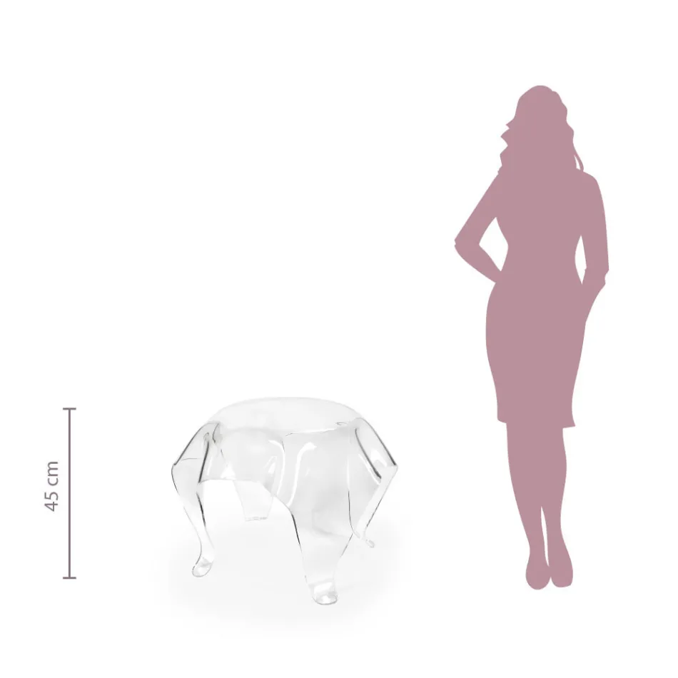 Stolik kawowy z blatem i podstawą z pleksi Made in Italy - Brento Viadurini