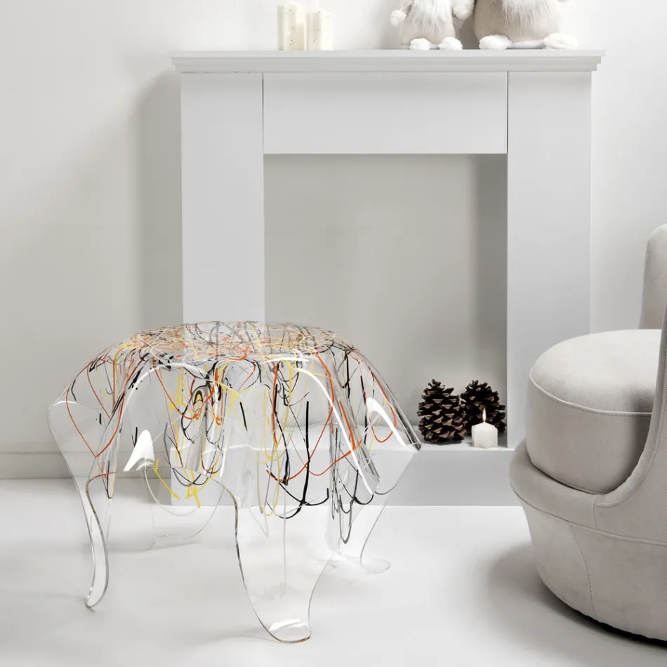 Stolik kawowy z blatem i podstawą z pleksi Made in Italy - Brento Viadurini