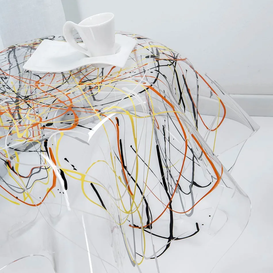 Stolik kawowy z blatem i podstawą z pleksi Made in Italy - Brento Viadurini