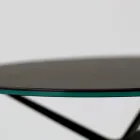 Stolik kawowy z okrągłym blatem z kamionki porcelanowej Made in Italy - Siste Viadurini