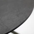 Stolik kawowy z okrągłym blatem z kamionki porcelanowej Made in Italy - Siste Viadurini