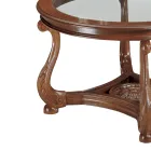 Stolik kawowy ze szklanym blatem Made in Italy - Sedna Viadurini