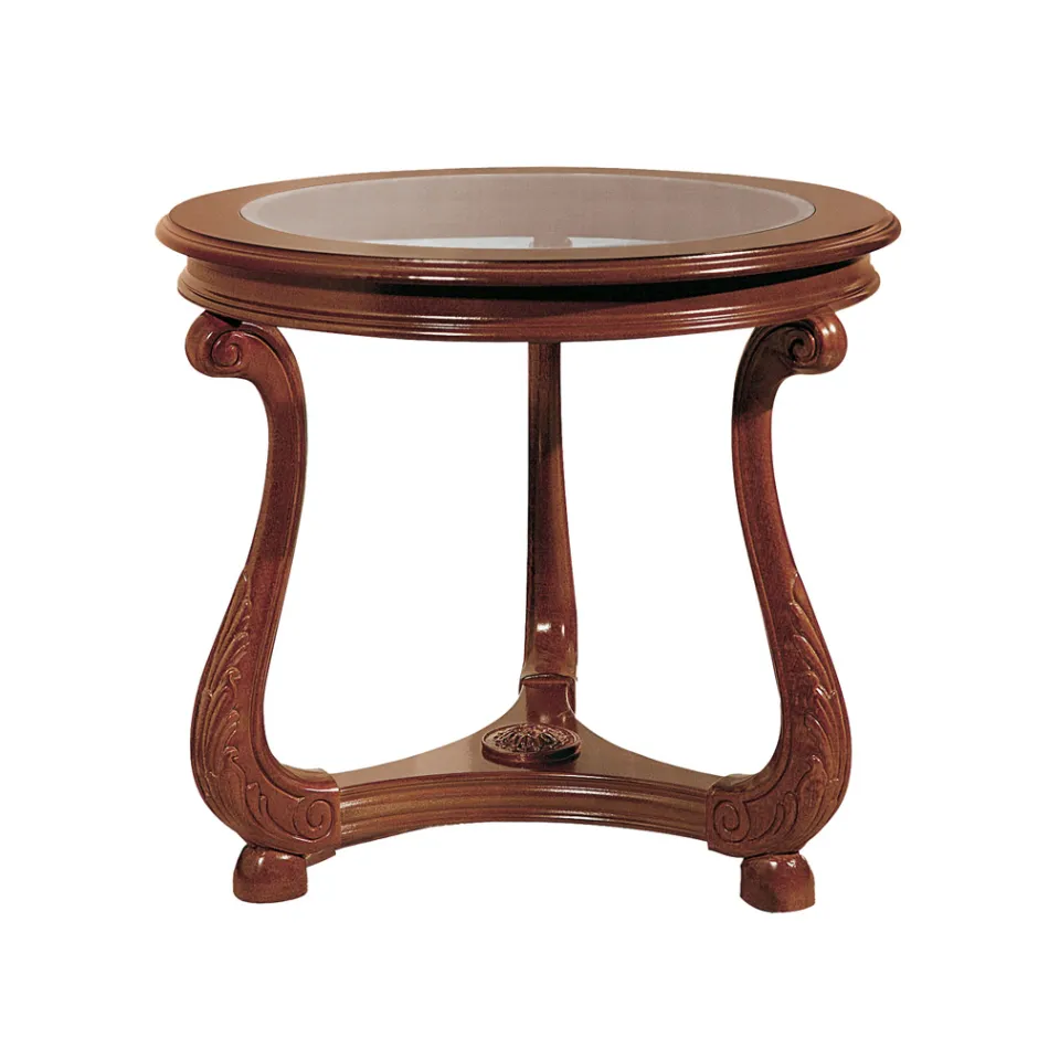 Stolik kawowy ze szklanym blatem Made in Italy - Sedna Viadurini