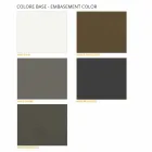 Stolik kawowy z okrągłym blatem z laminowanego HPL Made in Italy - Mina Viadurini