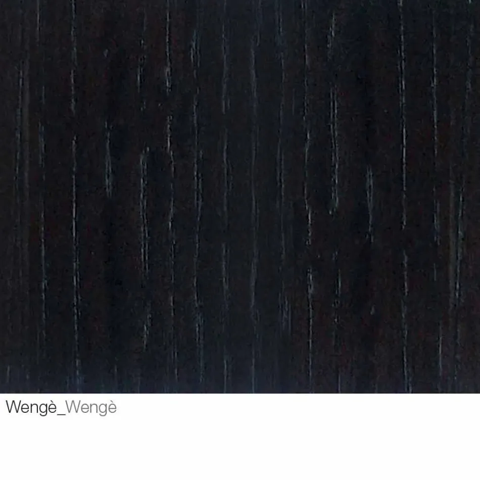 Stolik kawowy z okrągłym drewnianym blatem Made in Italy - Montebianco Viadurini