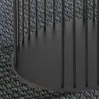 Stolik kawowy z okrągłym drewnianym blatem Made in Italy - Montebianco Viadurini