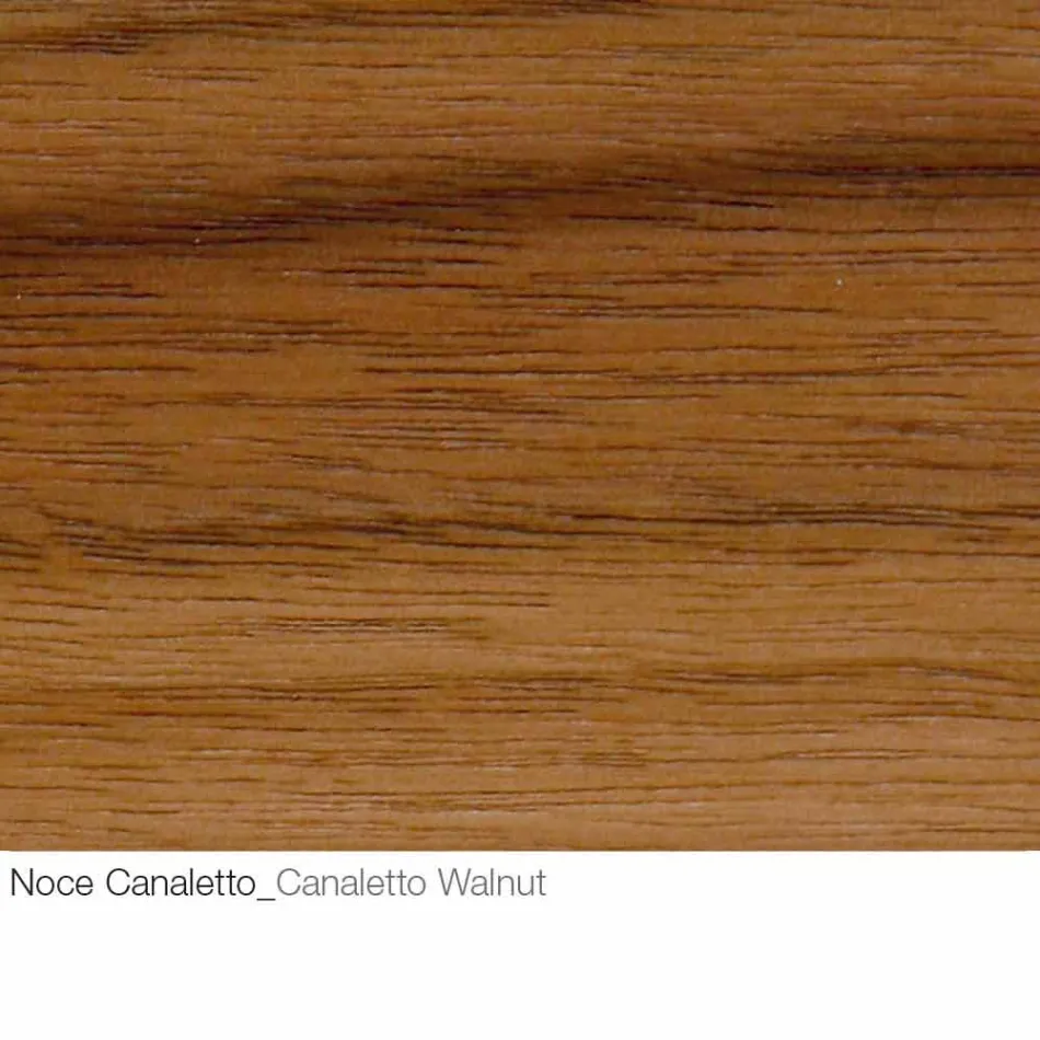 Stolik kawowy z okrągłym drewnianym blatem Made in Italy - Montebianco Viadurini