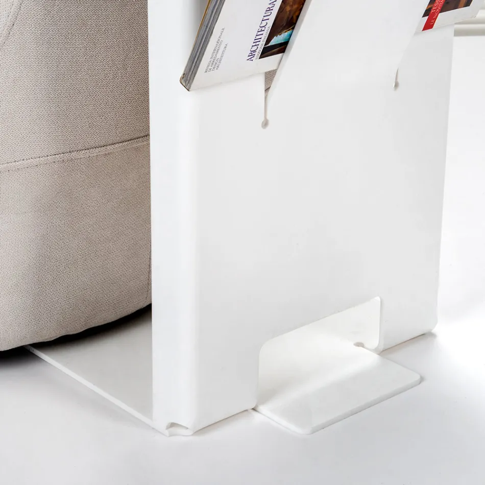 Stolik kawowy ze stojakiem na czasopisma z pleksiglasu Made in Italy - Belle Viadurini