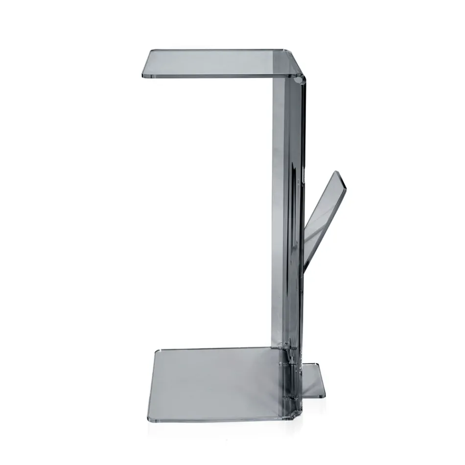 Stolik kawowy ze stojakiem na czasopisma z pleksiglasu Made in Italy - Belle Viadurini