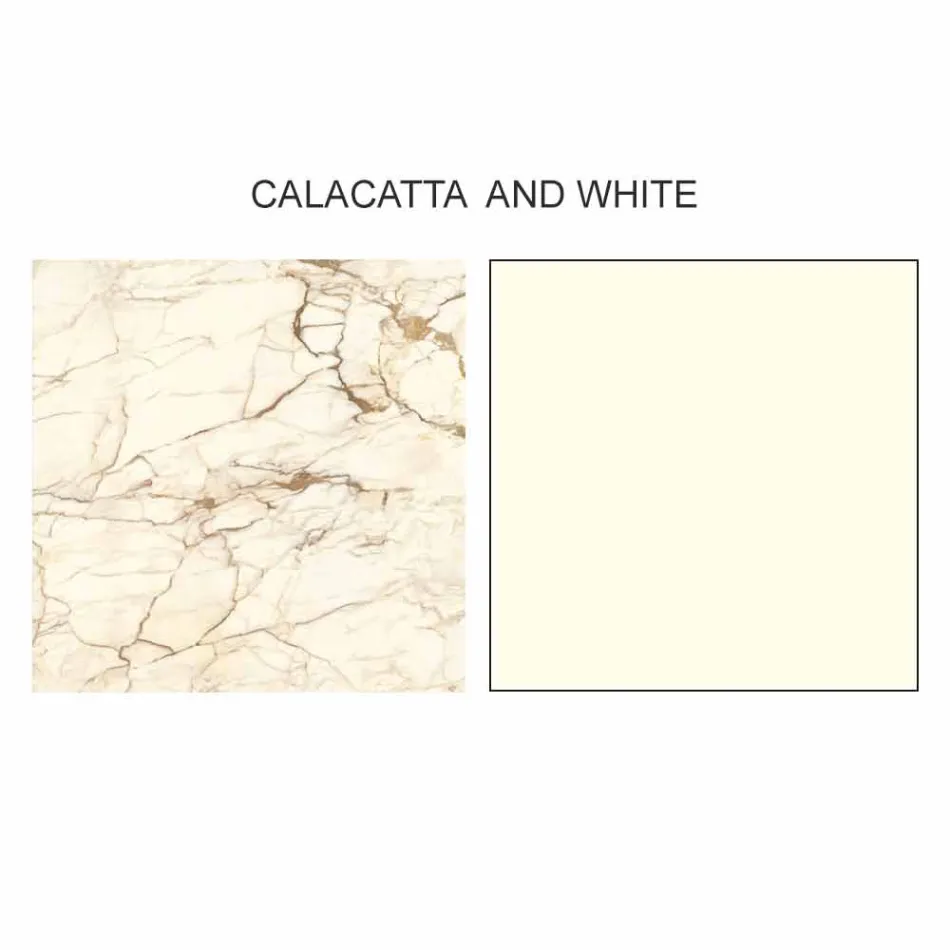 Zaprojektuj stolik kawowy z 2 okrągłymi blatami z Gresu Made in Italy - Sztokholm Viadurini