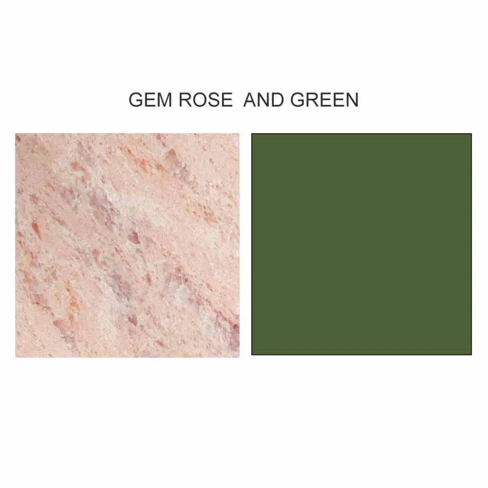 Zaprojektuj stolik kawowy z 2 okrągłymi blatami z Gresu Made in Italy - Sztokholm Viadurini