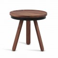 Zaprojektuj stolik kawowy z okrągłym blatem i nogami z litego drewna - Salerno