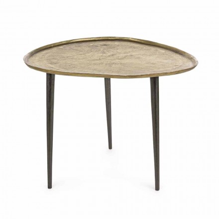 Stolik kawowy Homemotion Design z aluminiowym blatem - Yamila Viadurini