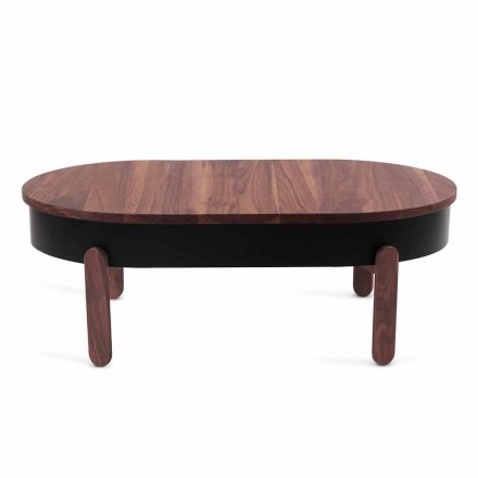 Zaprojektuj stolik kawowy z litego drewna i lakierowanego metalu - Salerno Viadurini