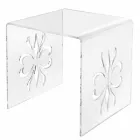 Designowy stolik kawowy z przezroczystej plexi Mandas Viadurini