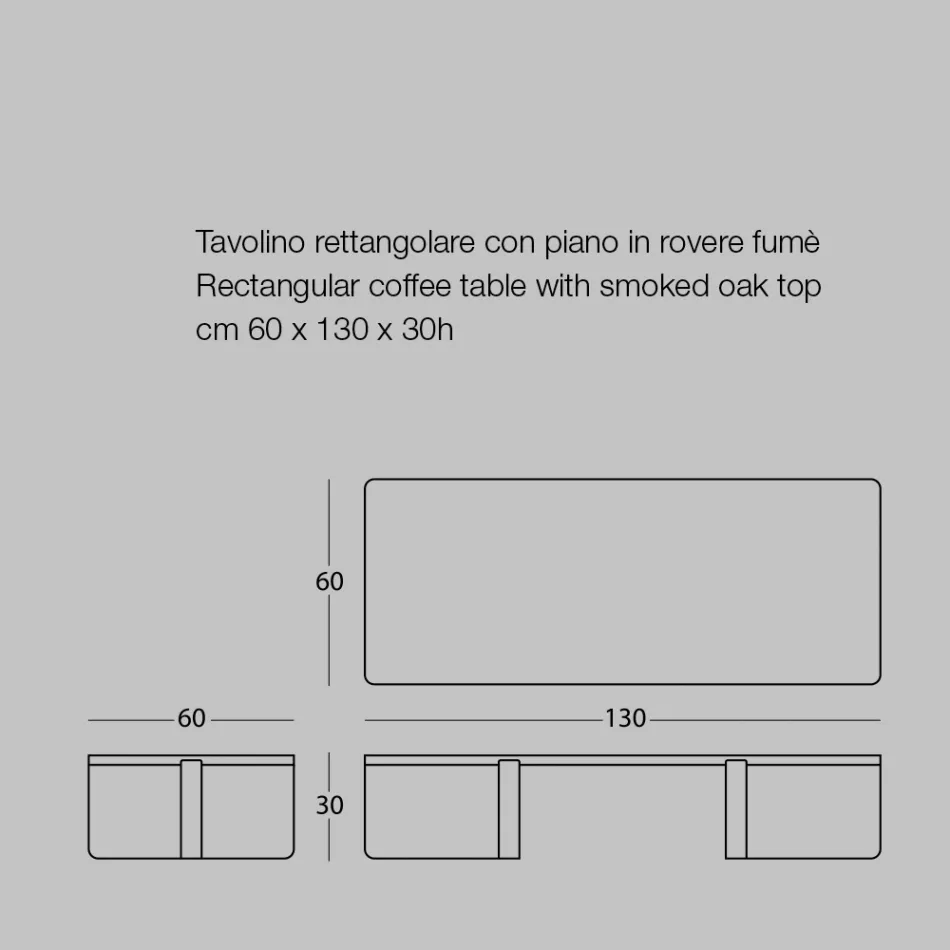 Luksusowy stolik kawowy z kolorowego metalu i drewnianego blatu - Anacleto Viadurini