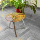 Stolik kawowy wykonany ręcznie z marmuru i stali Made in Italy - Prince Viadurini