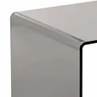 Nowoczesny stolik kawowy wędzony 40x40cm Terry Small, wyprodukowany we Włoszech Viadurini