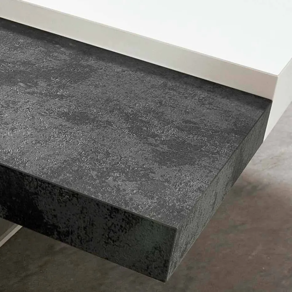 Stolik kawowy Fenix z przezroczystymi nóżkami Made in Italy - Justin Viadurini