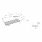 Stolik kawowy Fenix z przezroczystymi nóżkami Made in Italy - Justin Viadurini