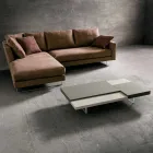 Stolik kawowy Fenix z przezroczystymi nóżkami Made in Italy - Justin Viadurini